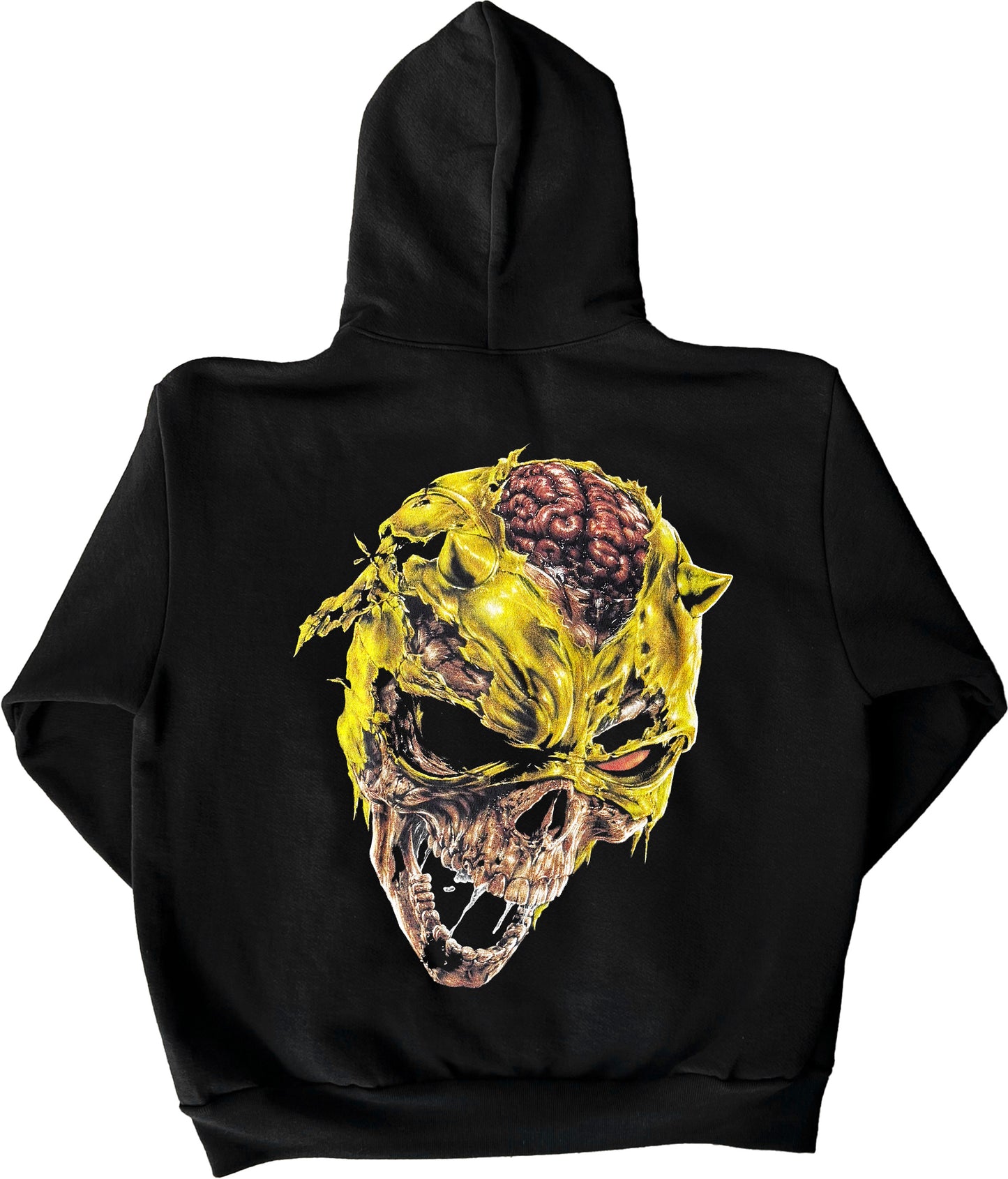 MORBID MURDOCK YELLOW MASK PULLOVER (OFF-BLACK)